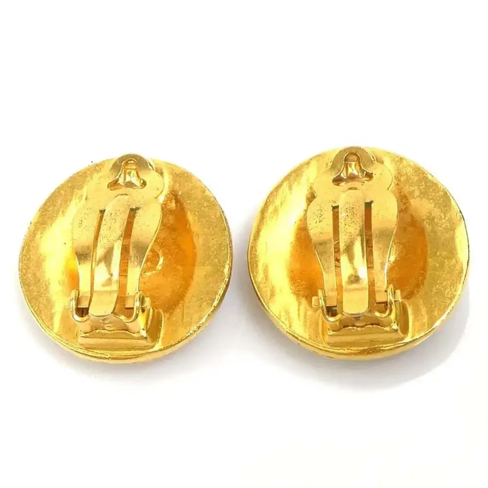 Chanel Cc Logo Clip-On Earrings Gold- #266446C69B